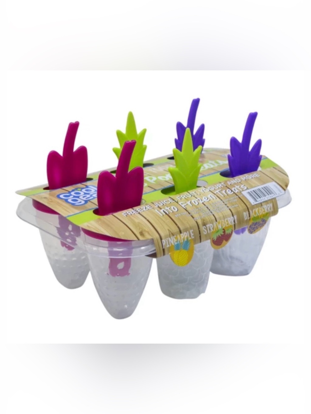 Cool Gear Popsicle Molds Set of 6 BPA-Free Reusable Frozen Treat Makers